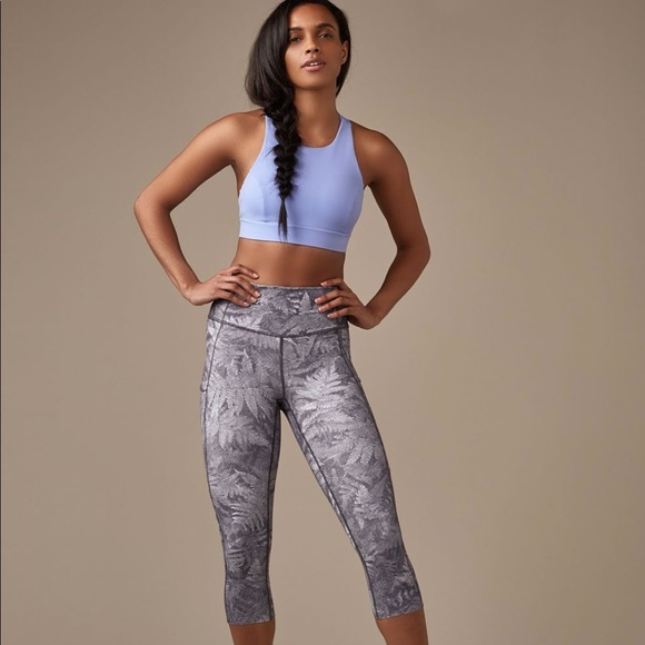 Lululemon Fast & Free Crop (19") - Kindred Spirit Alpine White Multi size 4 - Picture 1 of 16